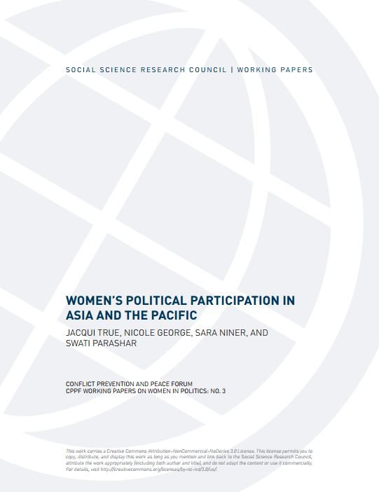Women's Political Participation in Asia and the Pacific – Social ...